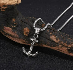 Anchor Pendant with Chain